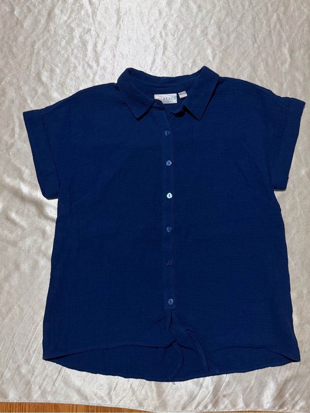 Belle Beach by Kim Gravel Gauze Tie Front Top small a602627